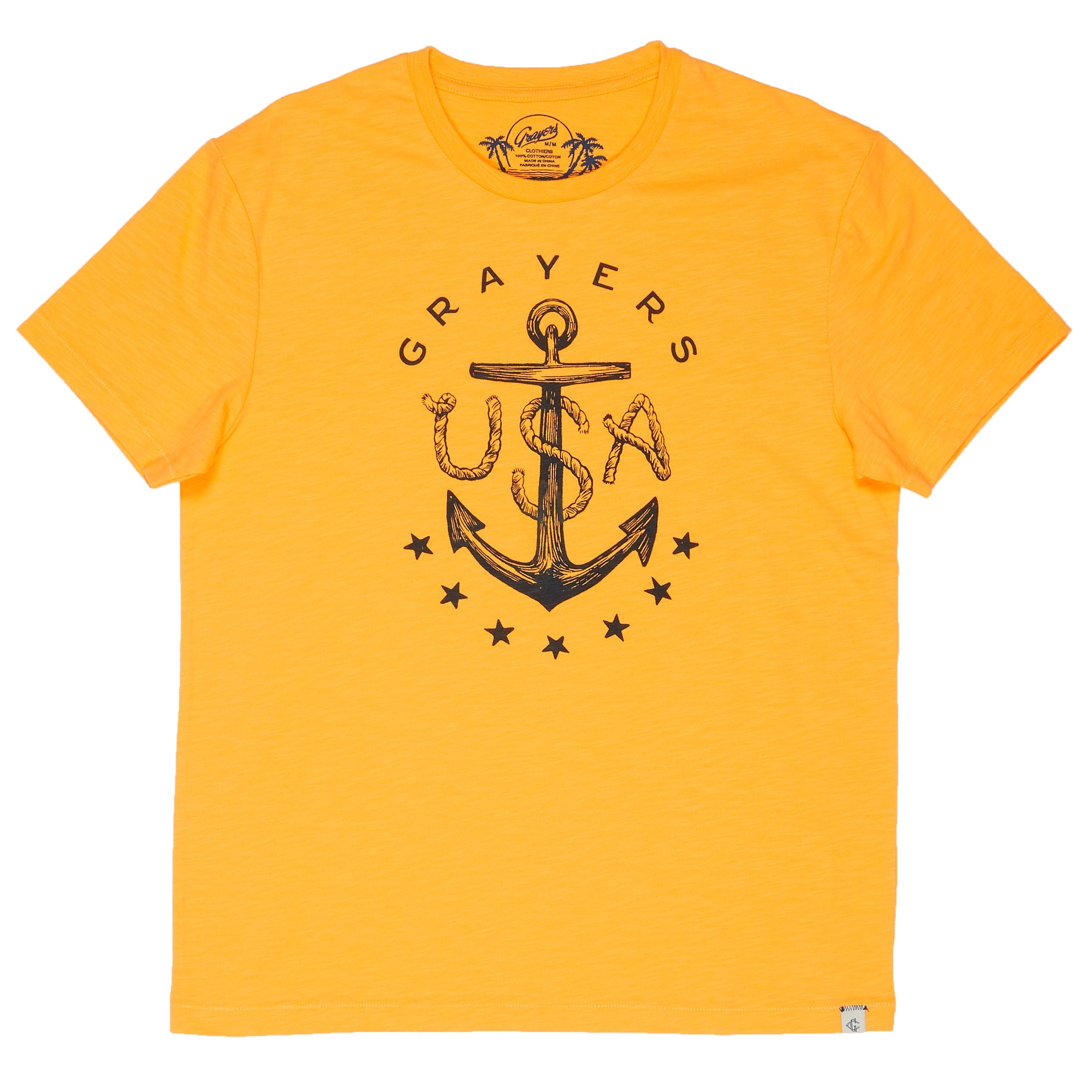 Anchor Print Tee - Chamois *