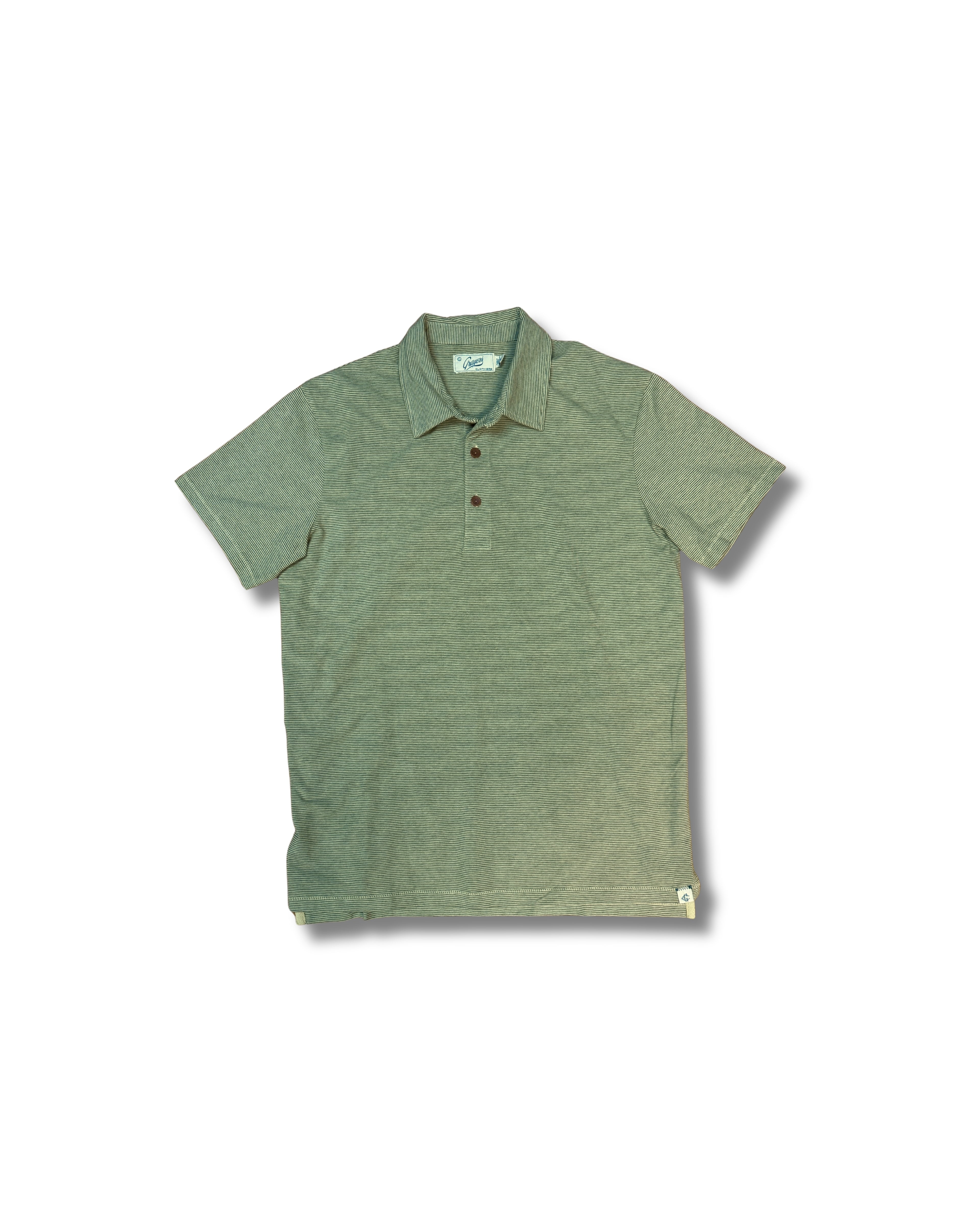 Stretch Stripe Jersey Polo SMP - Moss Gray