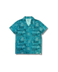 Printed Stretch Pique Polo SMP - Blue Bandana
