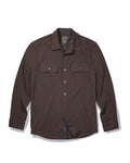 Momo Sueded Jersey Work Shirt - Dark Chestnut
