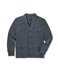 Boise Cotton Wool Terry Cardigan - Charcoal