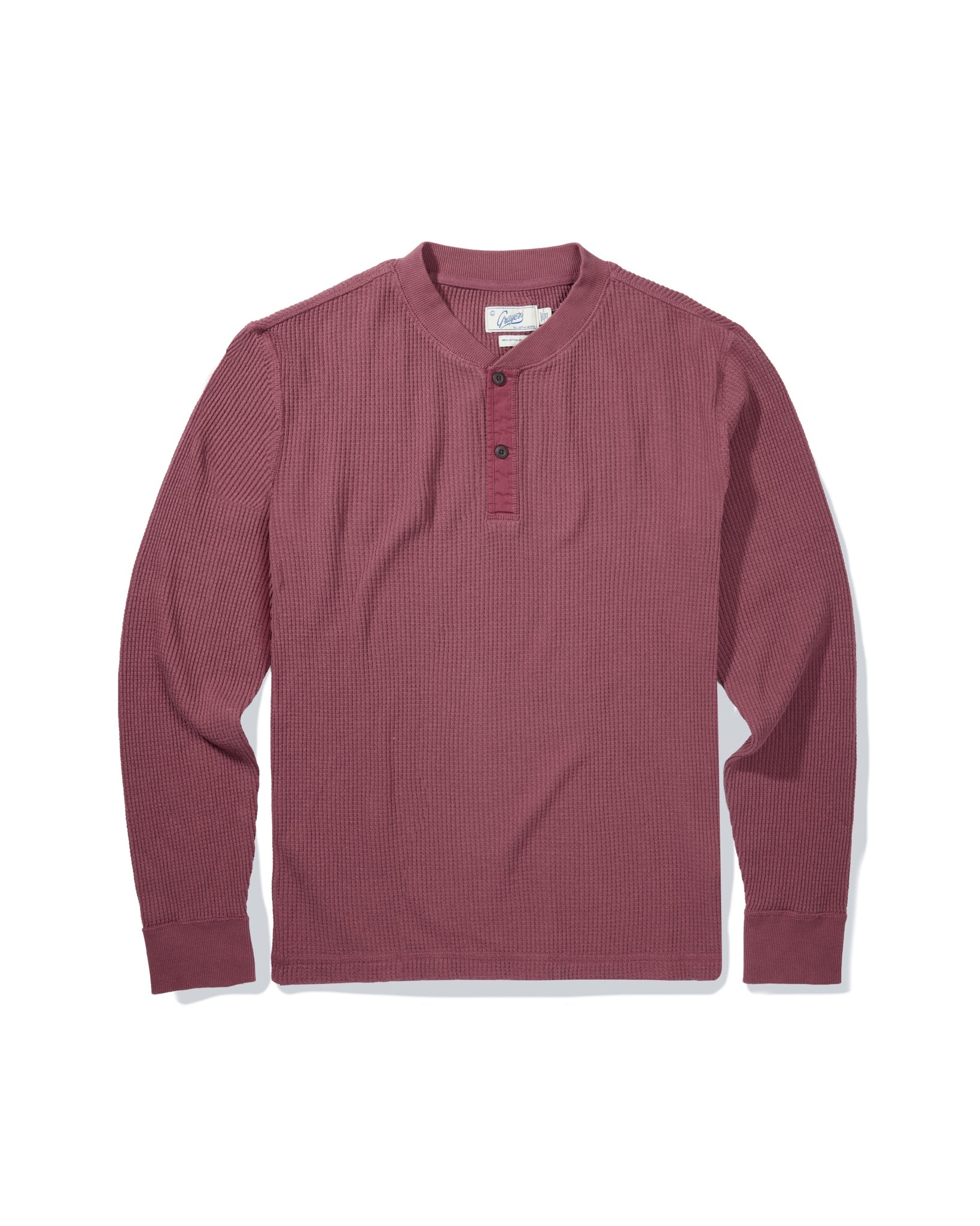 Brawny Waffle Henley - Apple Butter