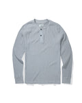 Brawny Waffle Henley - Gray