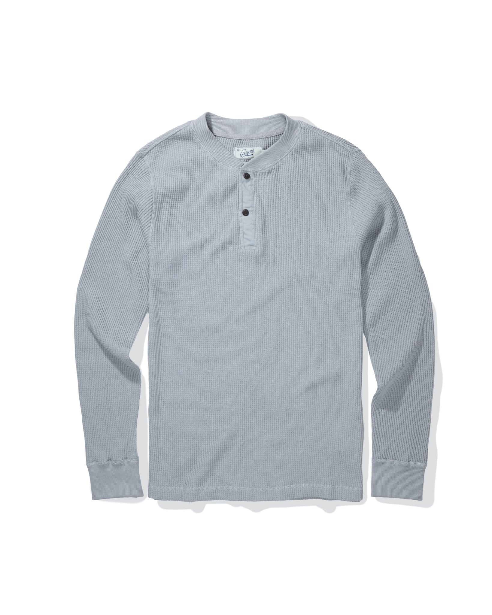 Brawny Waffle Henley - Gray