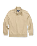 Pembroke Sueded Rib Jacquard 1/4 Zip - Mocha