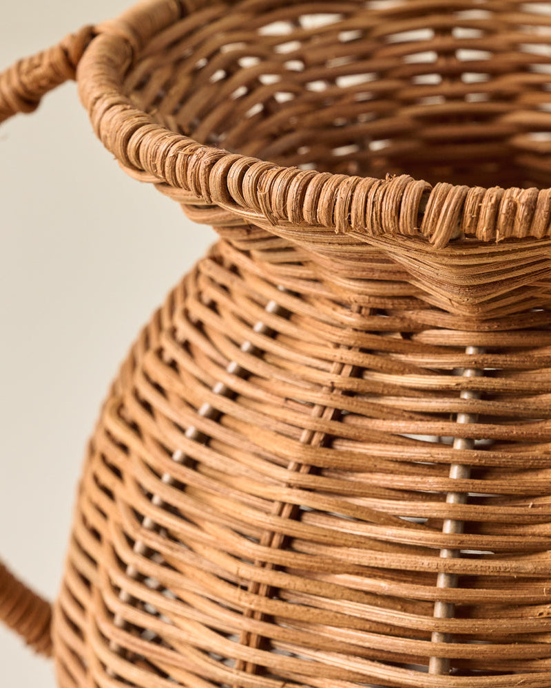 Mabel Rattan Vase