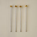 Brass Jingle Bell Cocktail Stirrers