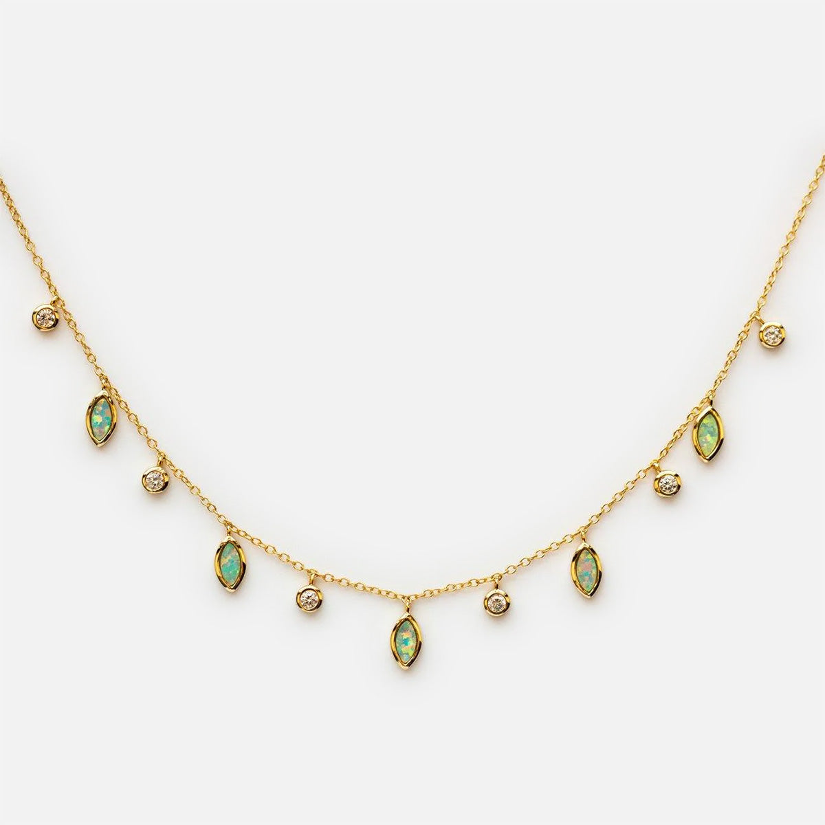 Drops of Spring Opal Necklace