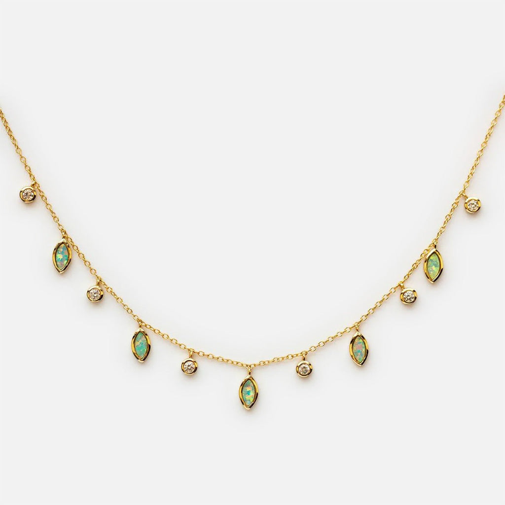 Drops of Spring Opal Necklace
