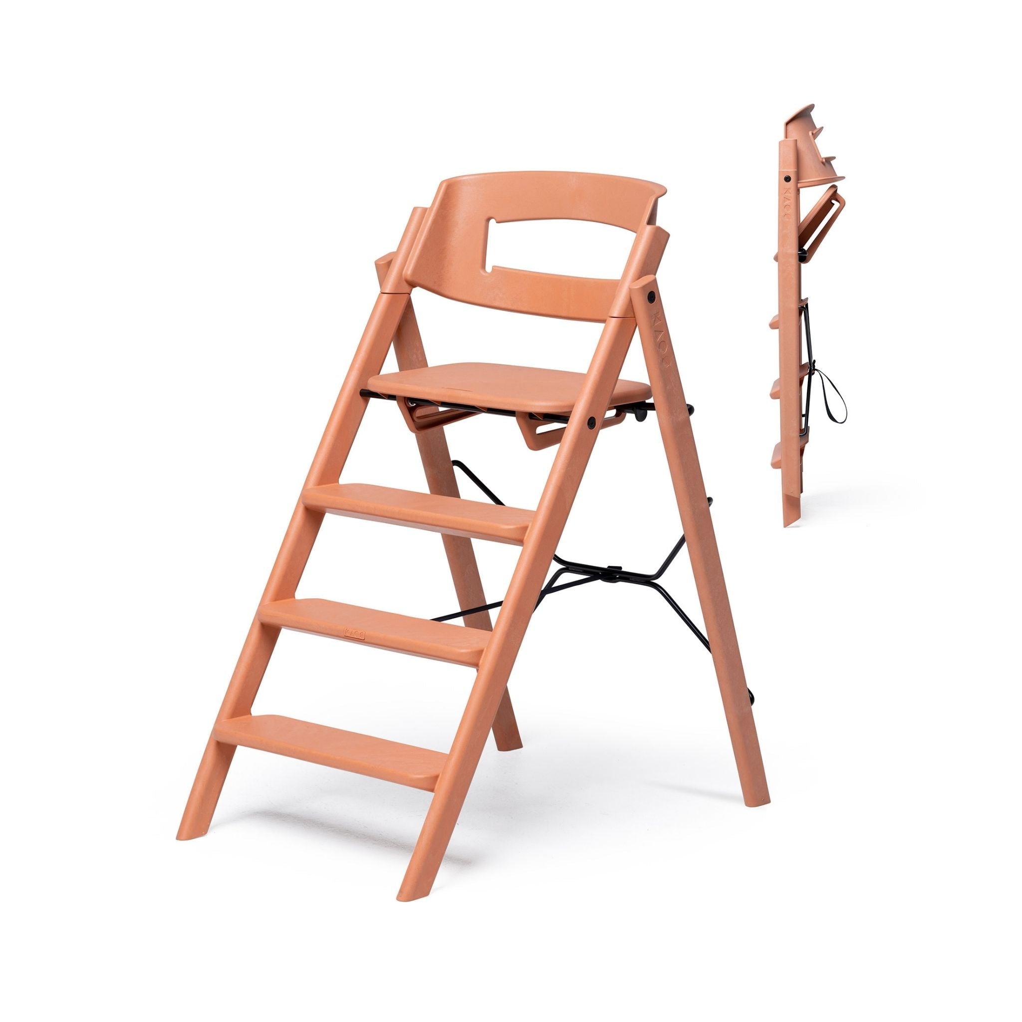 KAOS Klapp Recycled High Chair - Terracotta Pink