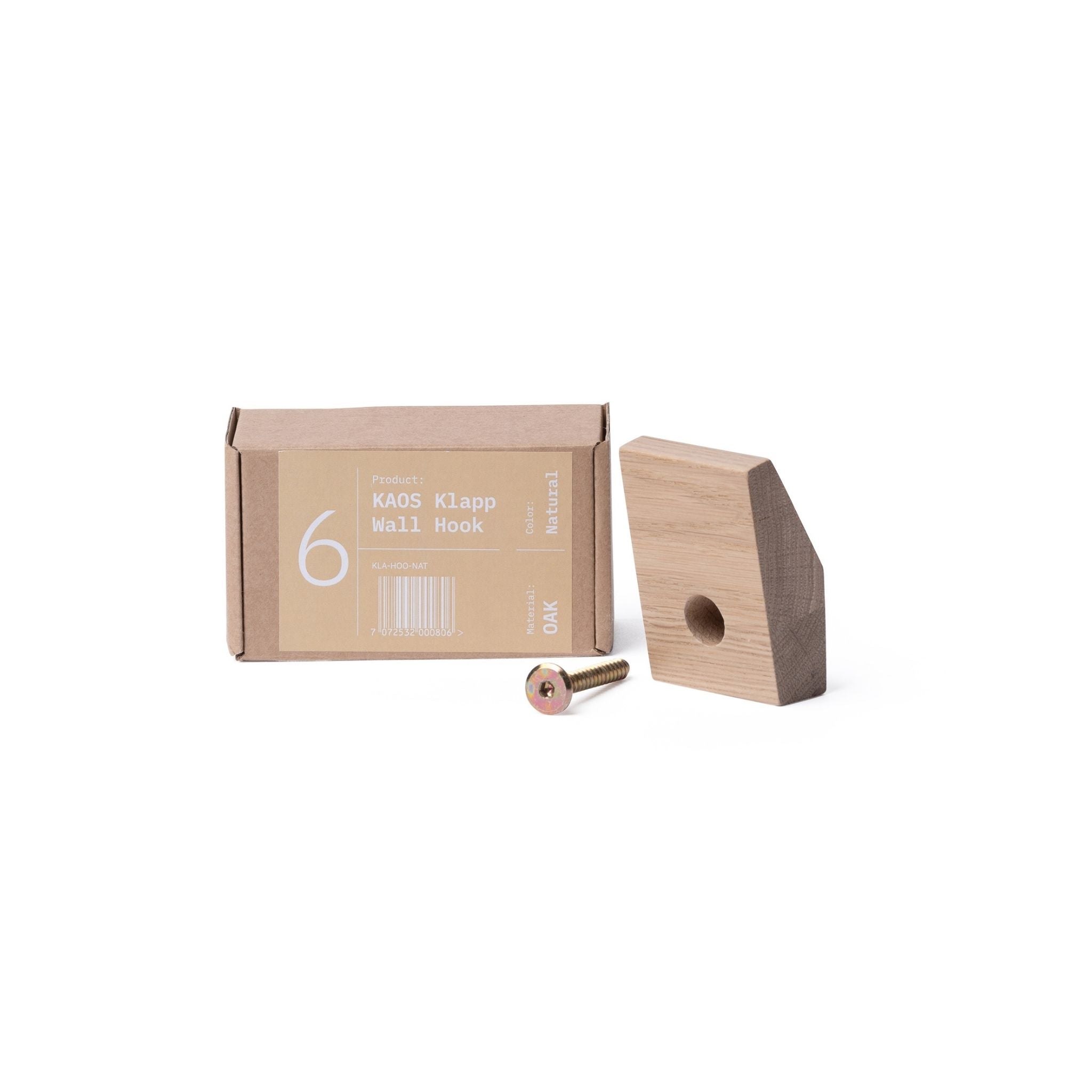 KAOS Klapp Wall Hook - Natural