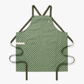 Kale Green Check Crossback Apron