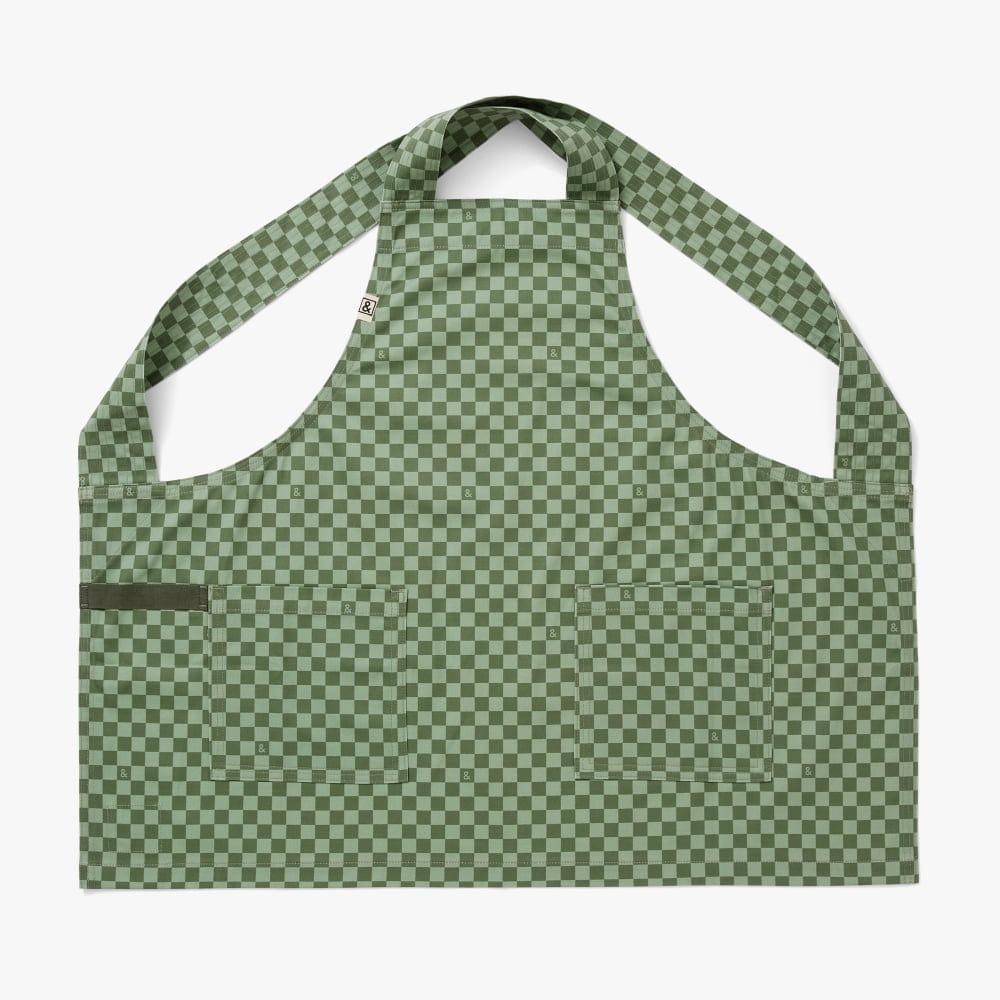 Kale Green Check Smock