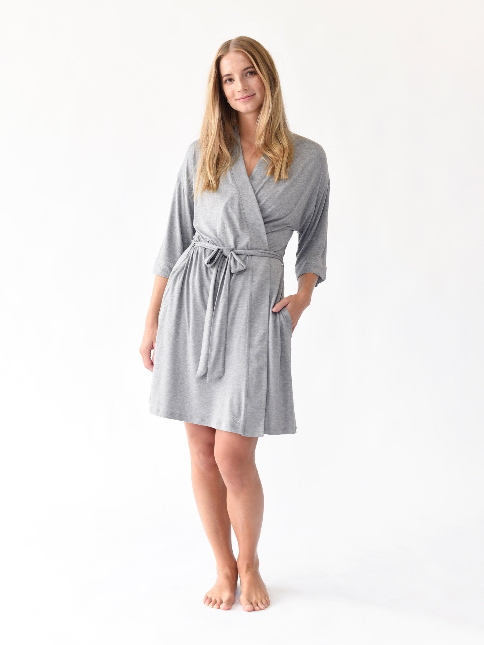 Women's Bamboo Stretch-Knit Kimono Robe - Wholesale