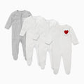 Kind Zip-Up Sleepsuit 4 Pack