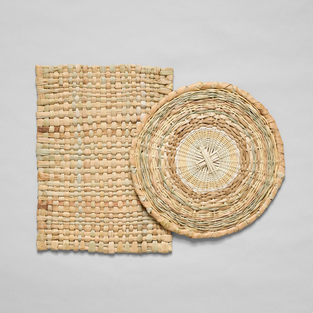 Set of Four Woven Mixed Fibers Placemats