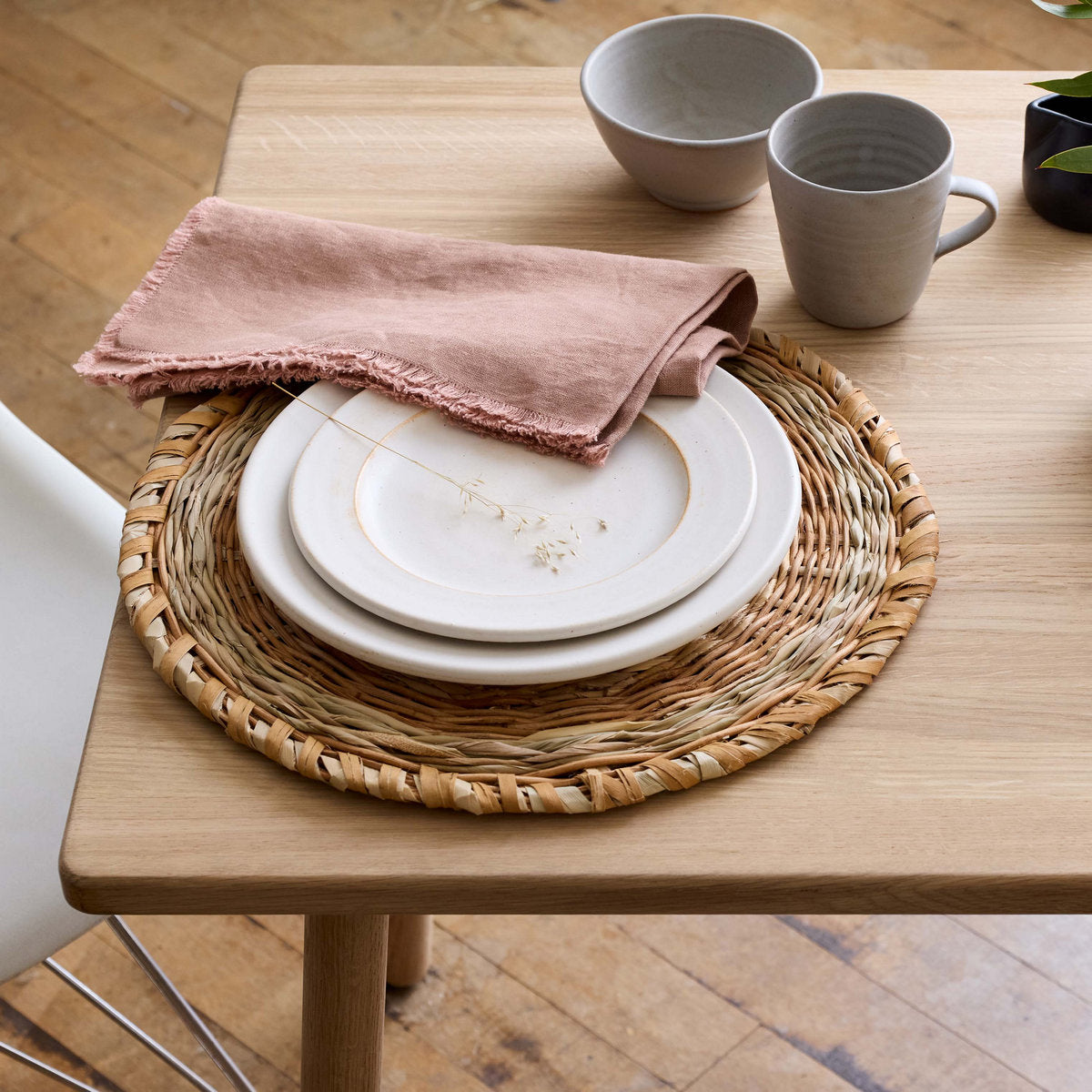 Set of Four Woven Mixed Fibers Placemats
