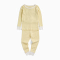 Yellow Stripe Ribbed Pyjamas
