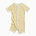 Yellow Stripe Ribbed Summer Sleepsuit