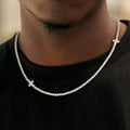 3MM Diamond Cross Tennis Chain