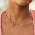 Palm Chain in Yellow Gold- 2mm