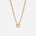 Paperclip Charm Holder Necklace