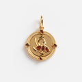 2026 January Capsule Vintage Inspired Garnet Coin Charm