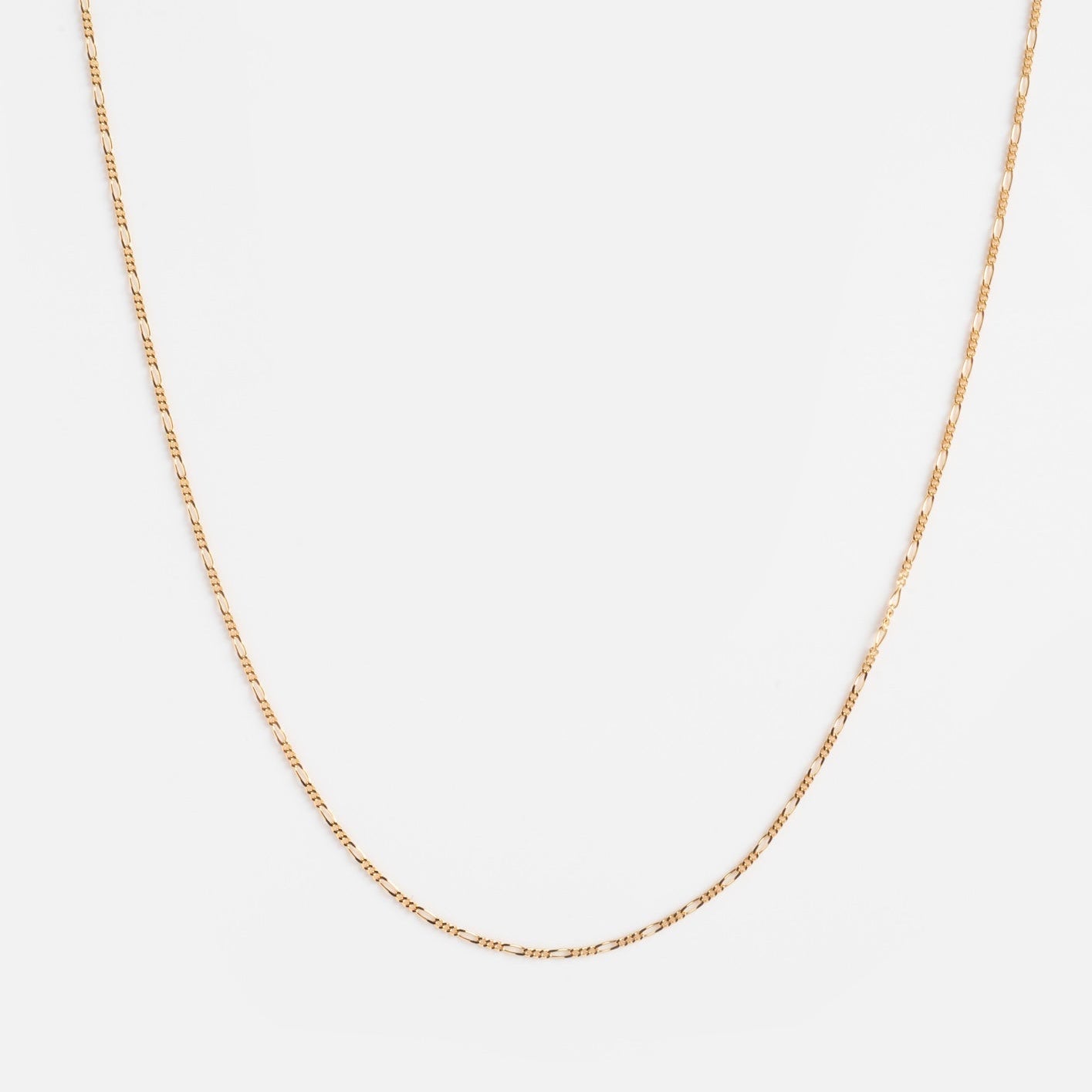 Solid Gold Figaro Chain