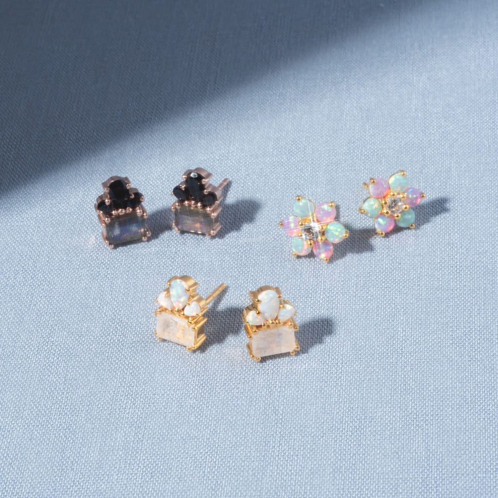 Gemstone Empress Stud Earrings