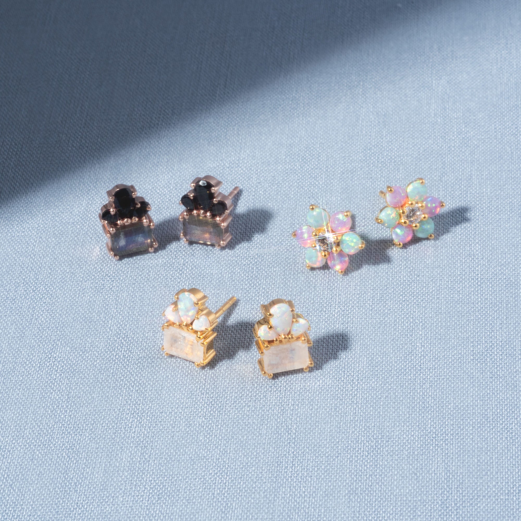 Gemstone Empress Stud Earrings