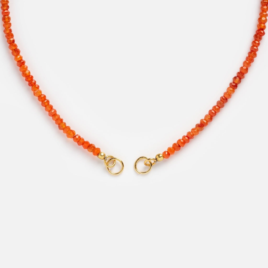 Customizable Beaded Gemstone Charm Holder Necklace