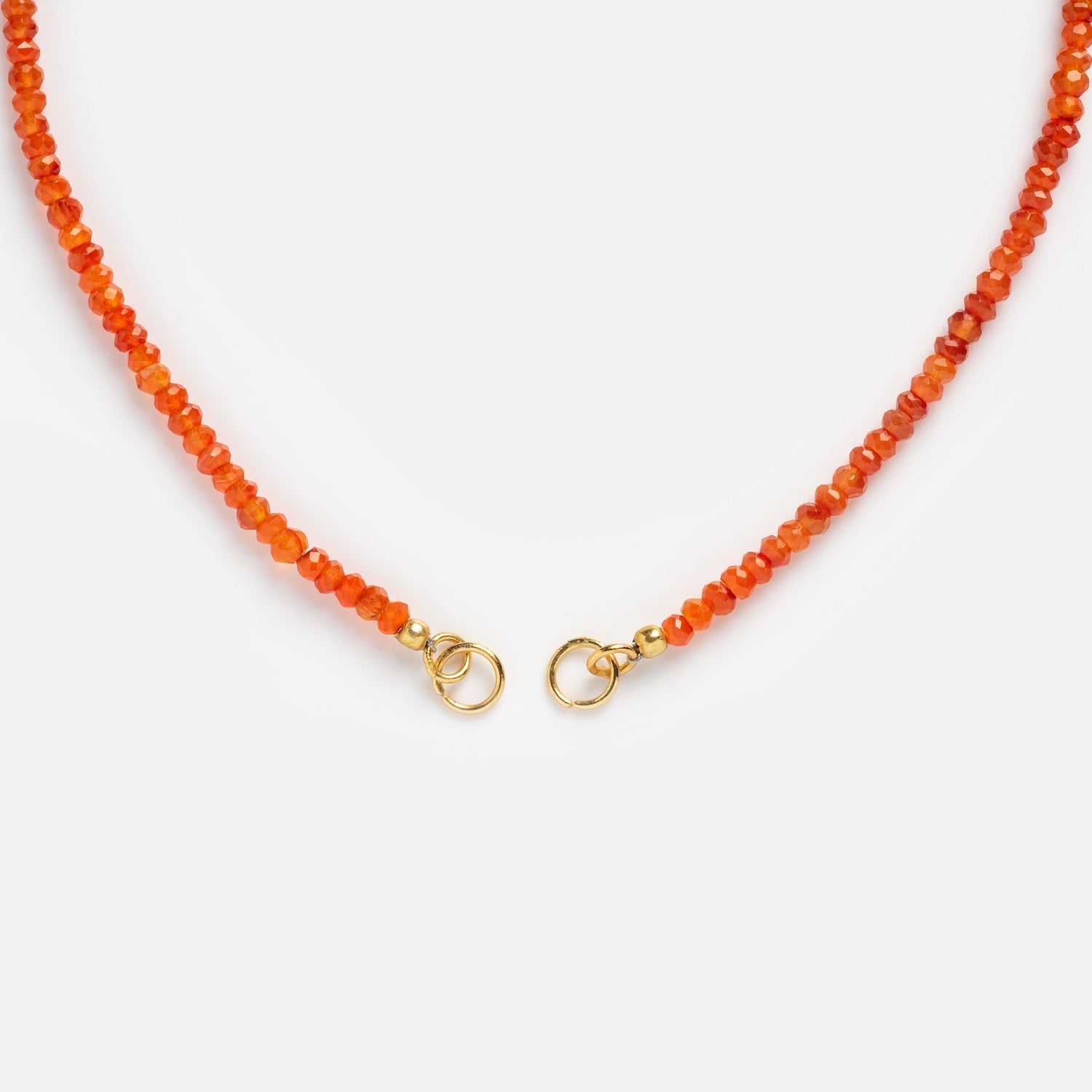 Customizable Beaded Gemstone Charm Holder Necklace