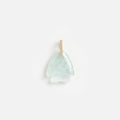 14k Aquamarine and Diamond Fish Charm