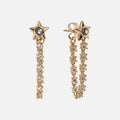 Lucky Star Tennis Chain Earrings