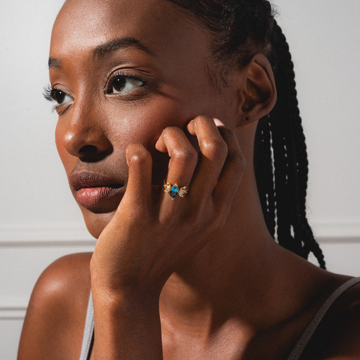 Gemstone Firefly Ring