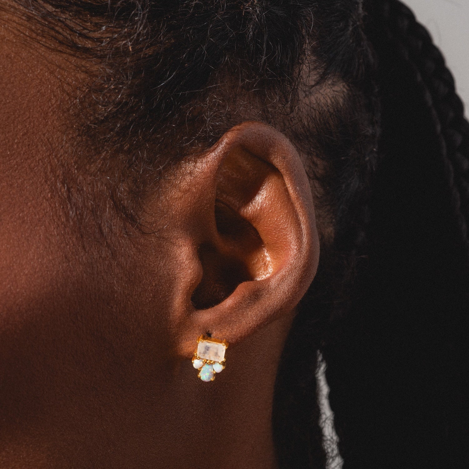Gemstone Empress Stud Earrings