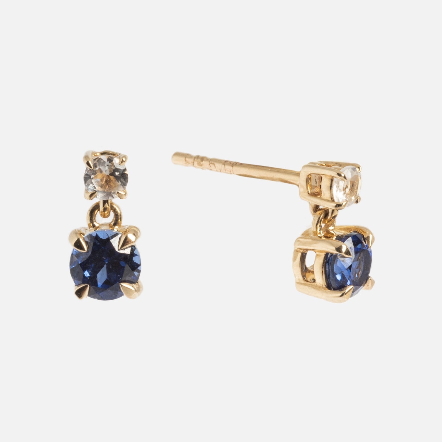 Solid Gold 2025 December Capsule Classic Tanzanite Stud Earrings