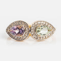 14k Pastel Amethyst Toi et Moi Ring