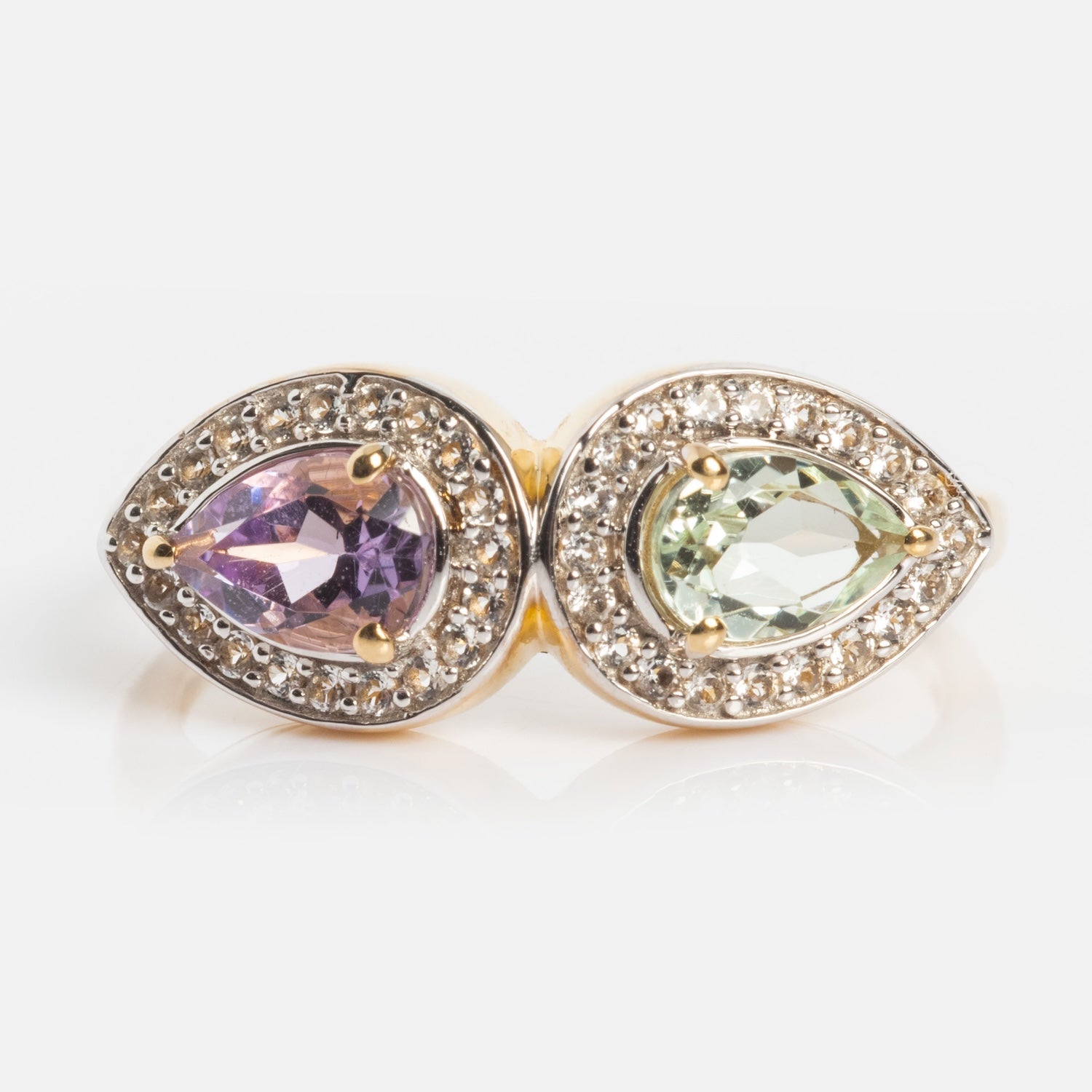 14k Pastel Amethyst Toi et Moi Ring