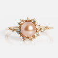 14k Pastel Pink Pearl Statement Ring
