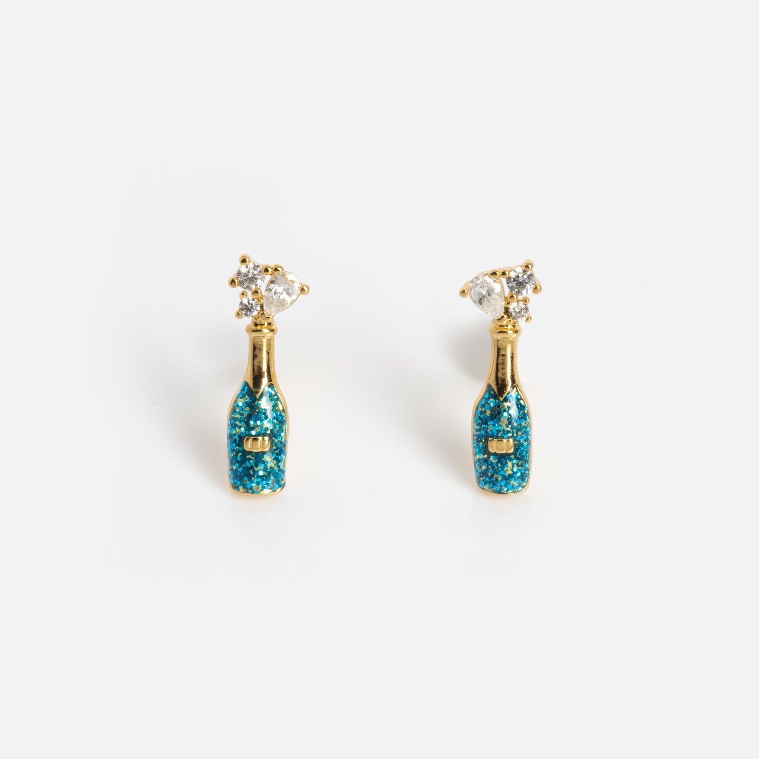 Champagne Bottle Studs