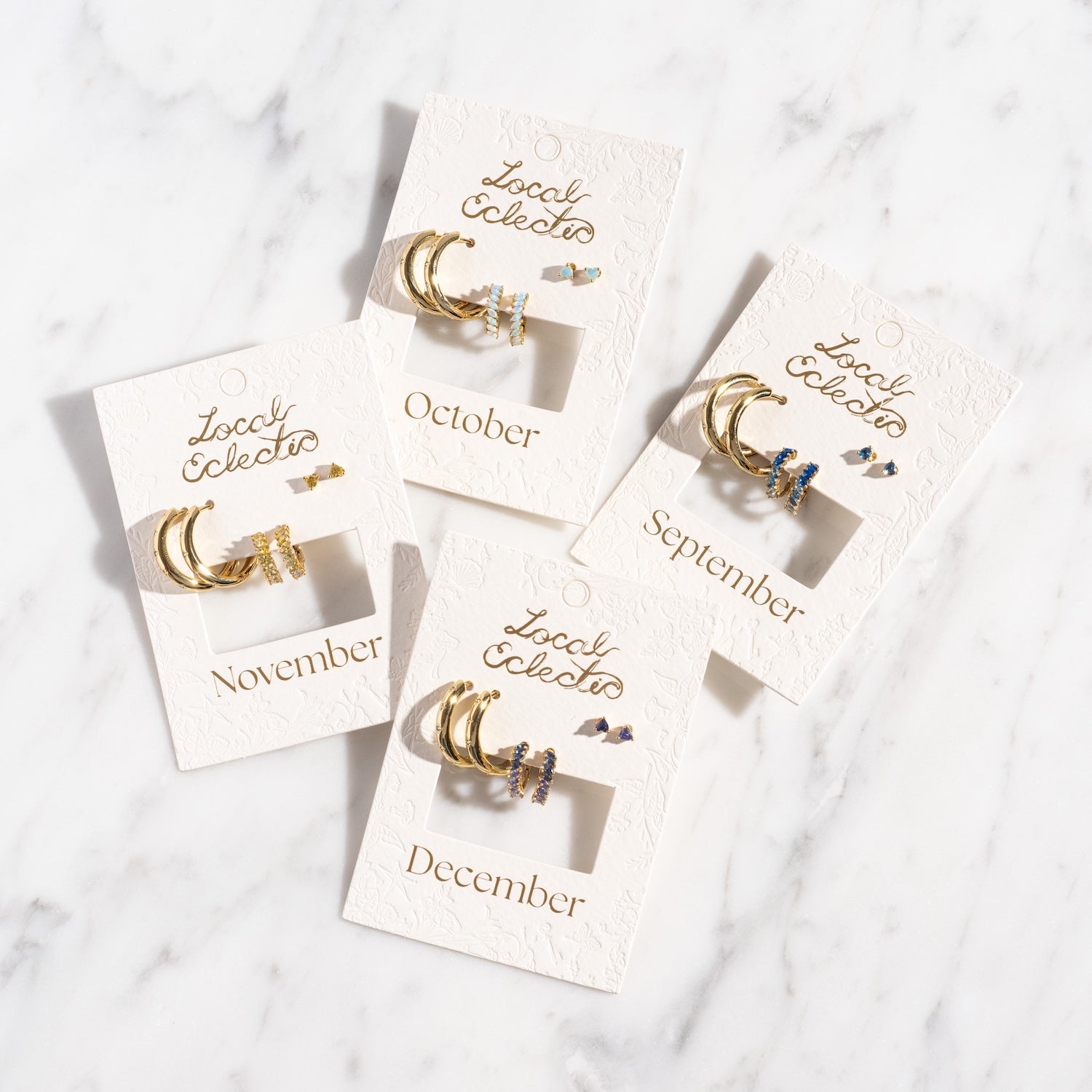 Bold Birthstone Earring Set