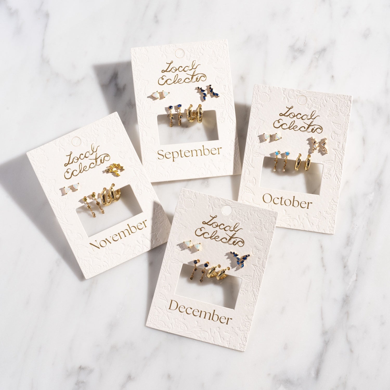 Classic Birthstone Earring Set