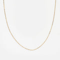 Solid Gold Delicate Paperclip Chain