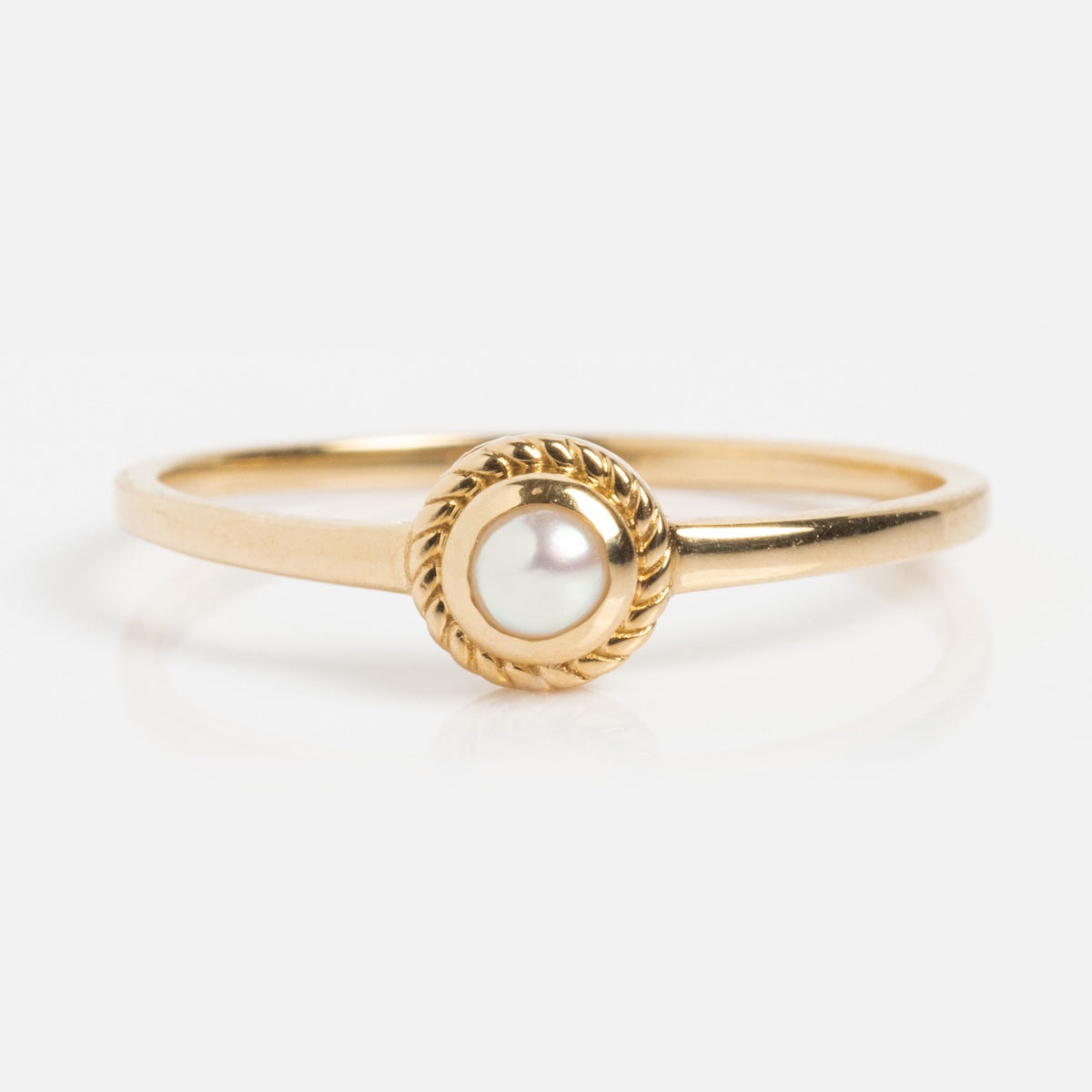 Solid Gold Soft Glow Pearl Ring Last Chance Sizes