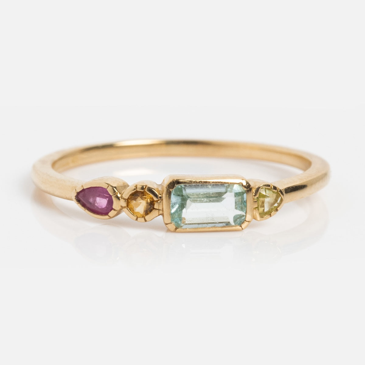 Solid Gold First Light Pastel Gemstone Ring Last Chance Sizes