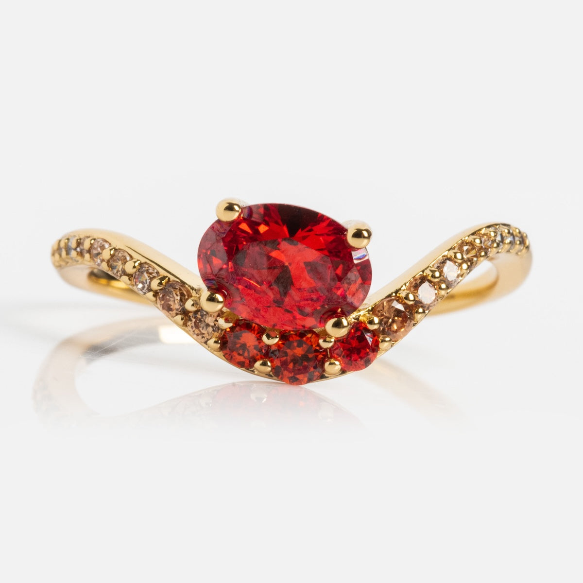 Main Character Floating Ombre Birthstone Ring