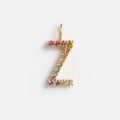 Solid Gold Pastel Gemstone Letter Charm Last Chance Letters