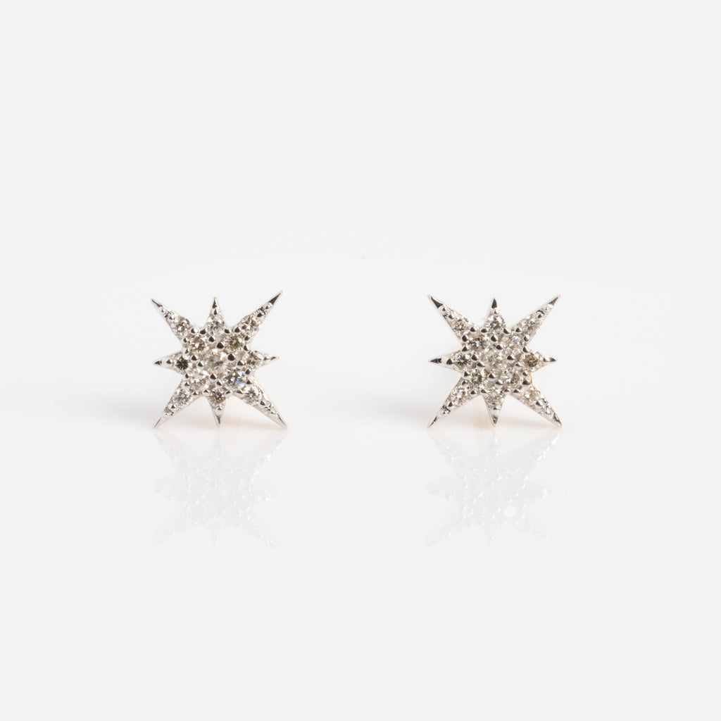 Solid Gold Diamond Starlight Studs