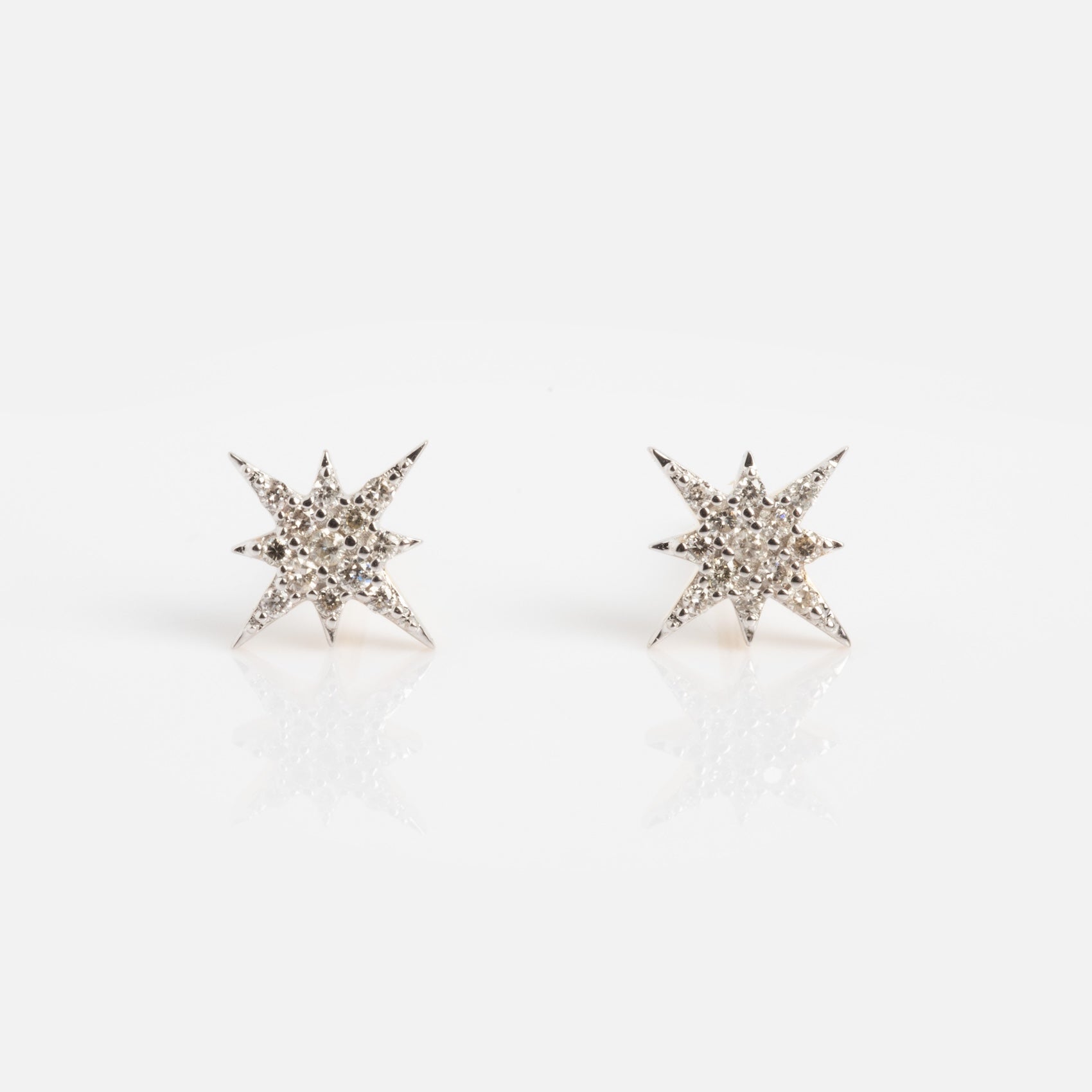 Solid Gold Diamond Starlight Studs